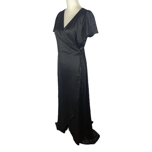 Baltic Born Black Wrap Dress - Picture 5 of 8